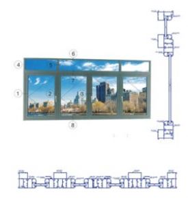 Cửa sổ mở hệ 90